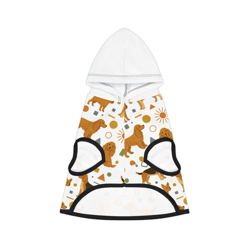 Dog Pattern Pet Hoodie —Print Hooded Dog Sweater