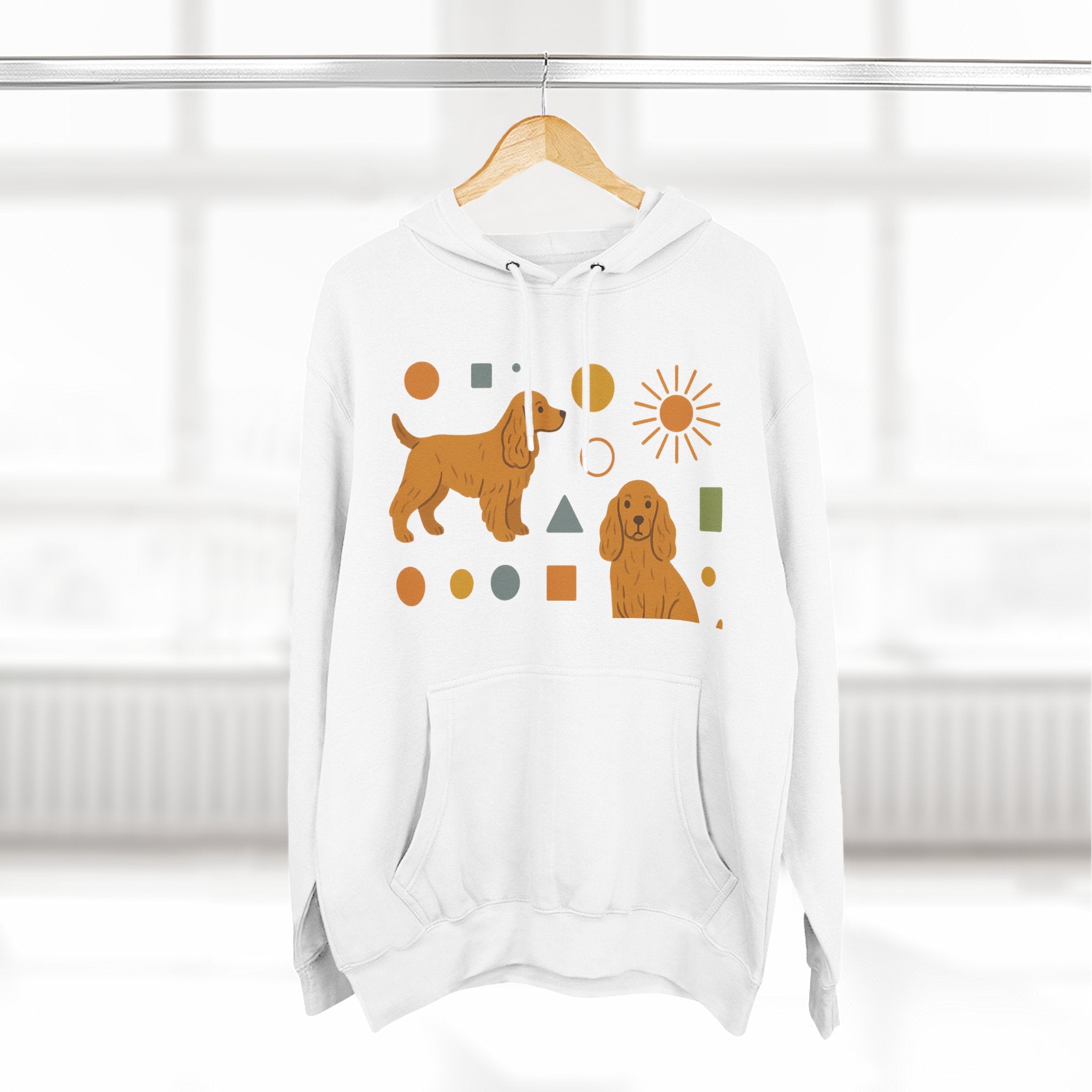 Cocker Spaniel Sunshine Hoodie — Retro Pet Club Graphic