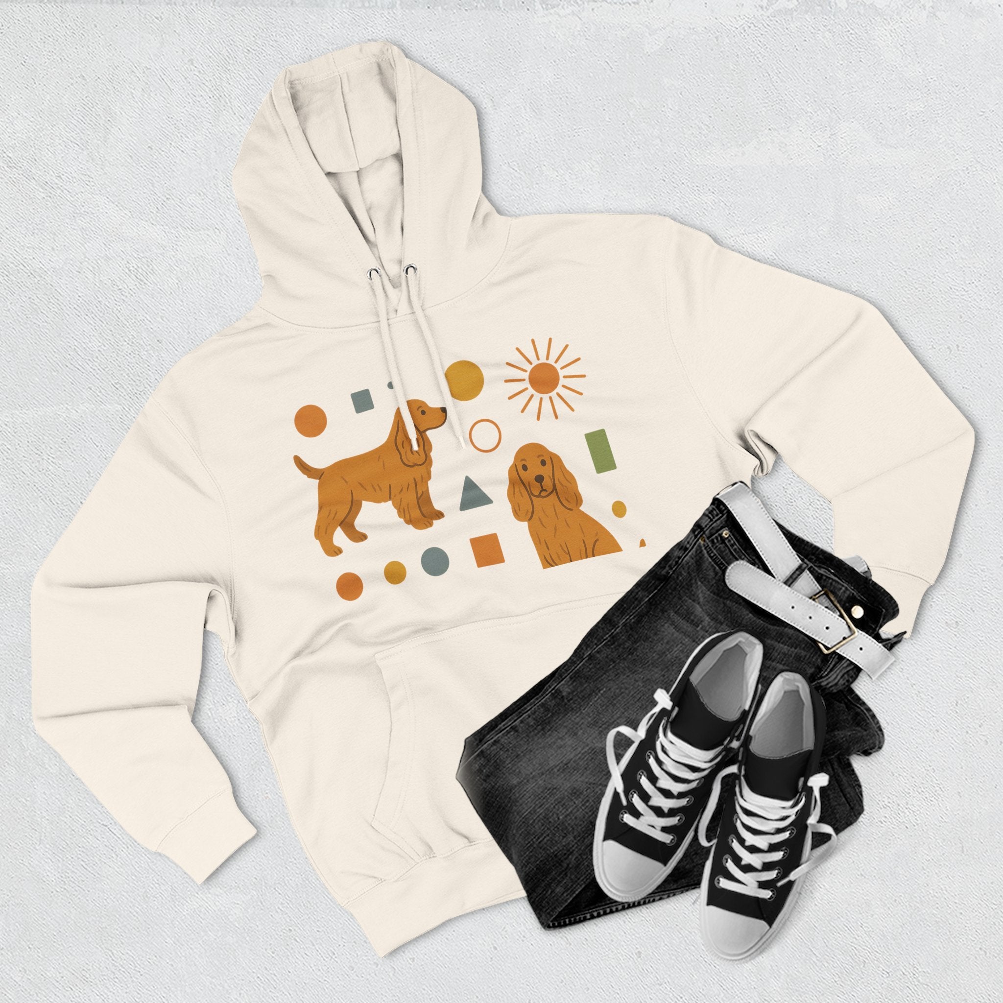 Cocker Spaniel Sunshine Hoodie — Retro Pet Club Graphic