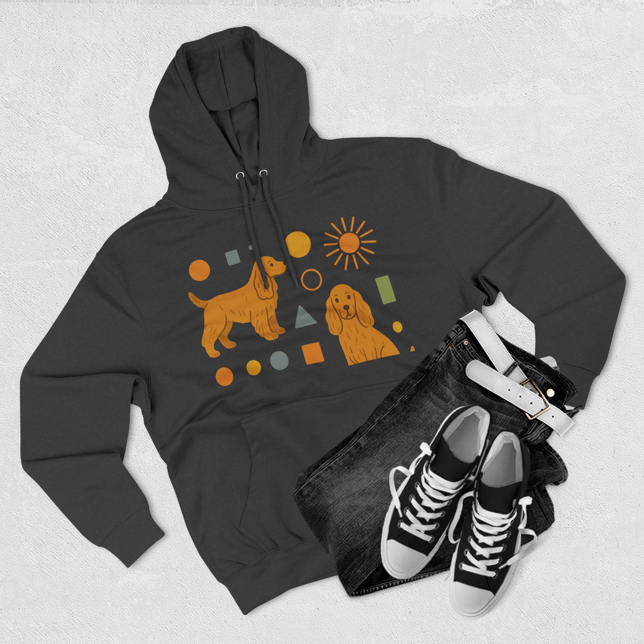 Cocker Spaniel Sunshine Hoodie — Retro Pet Club Graphic