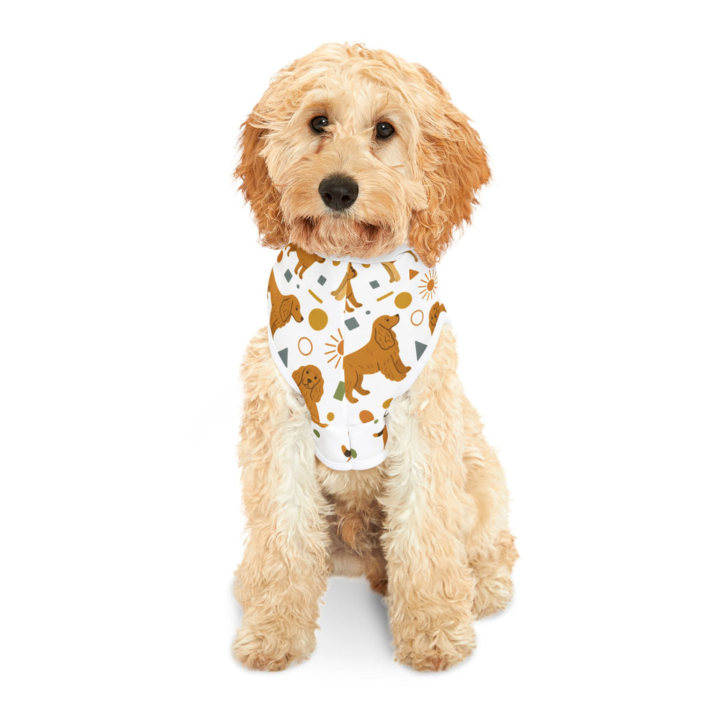 Dog Pattern Pet Hoodie —Print Hooded Dog Sweater