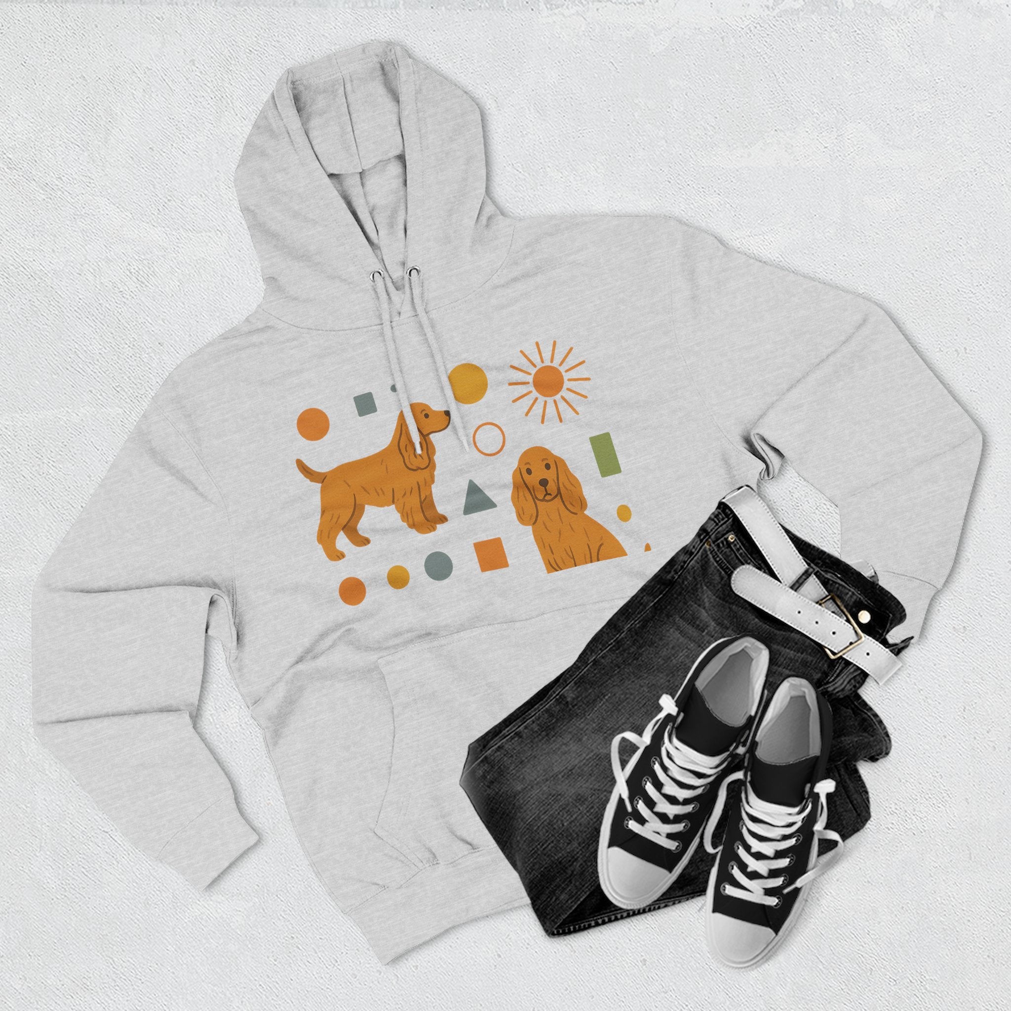 Cocker Spaniel Sunshine Hoodie — Retro Pet Club Graphic