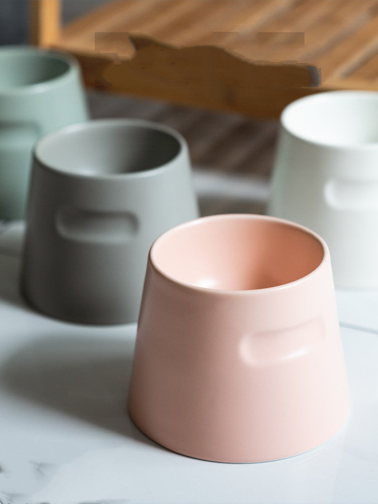 Tall No-Spill Dog Bowl for Long-Eared Breeds