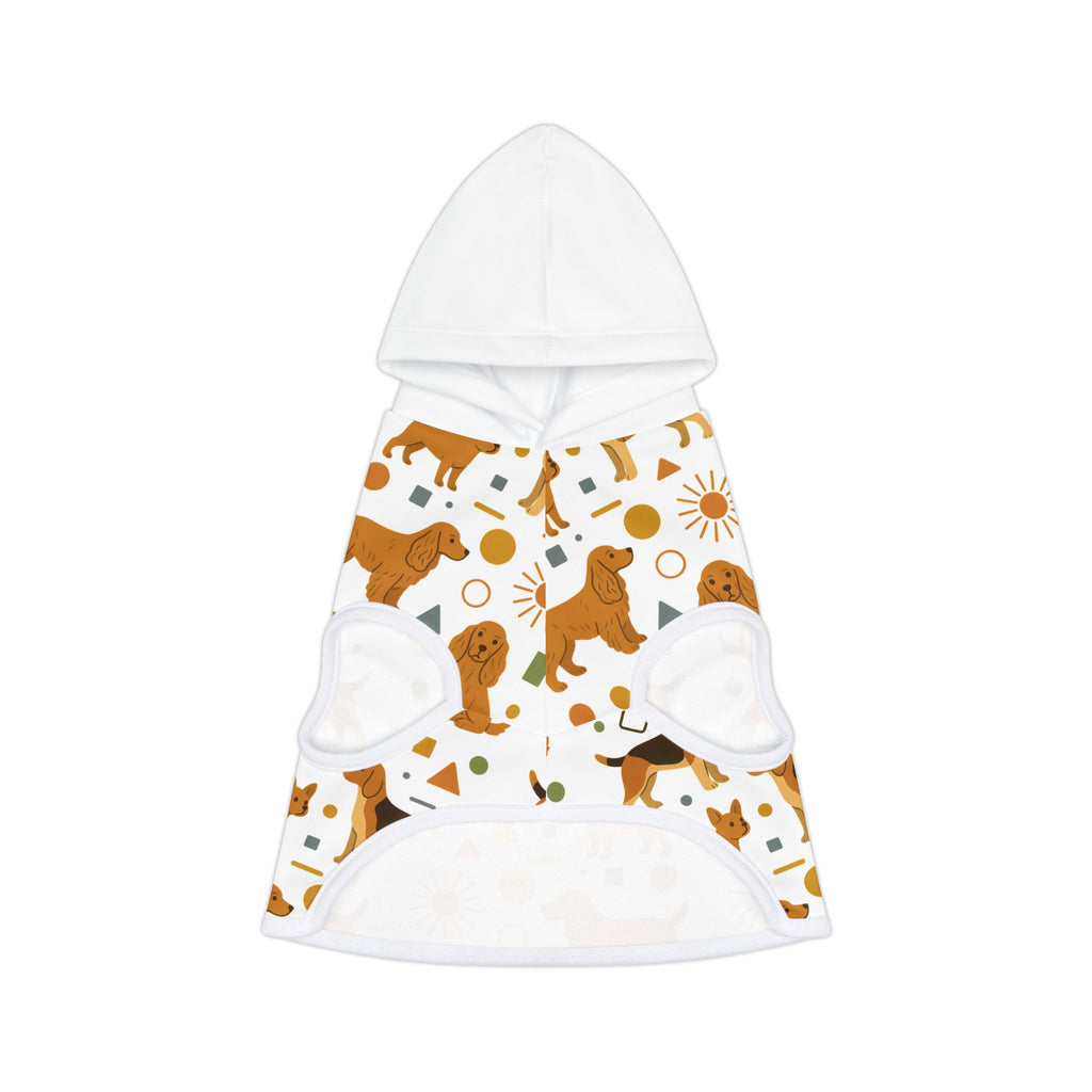 Dog Pattern Pet Hoodie —Print Hooded Dog Sweater