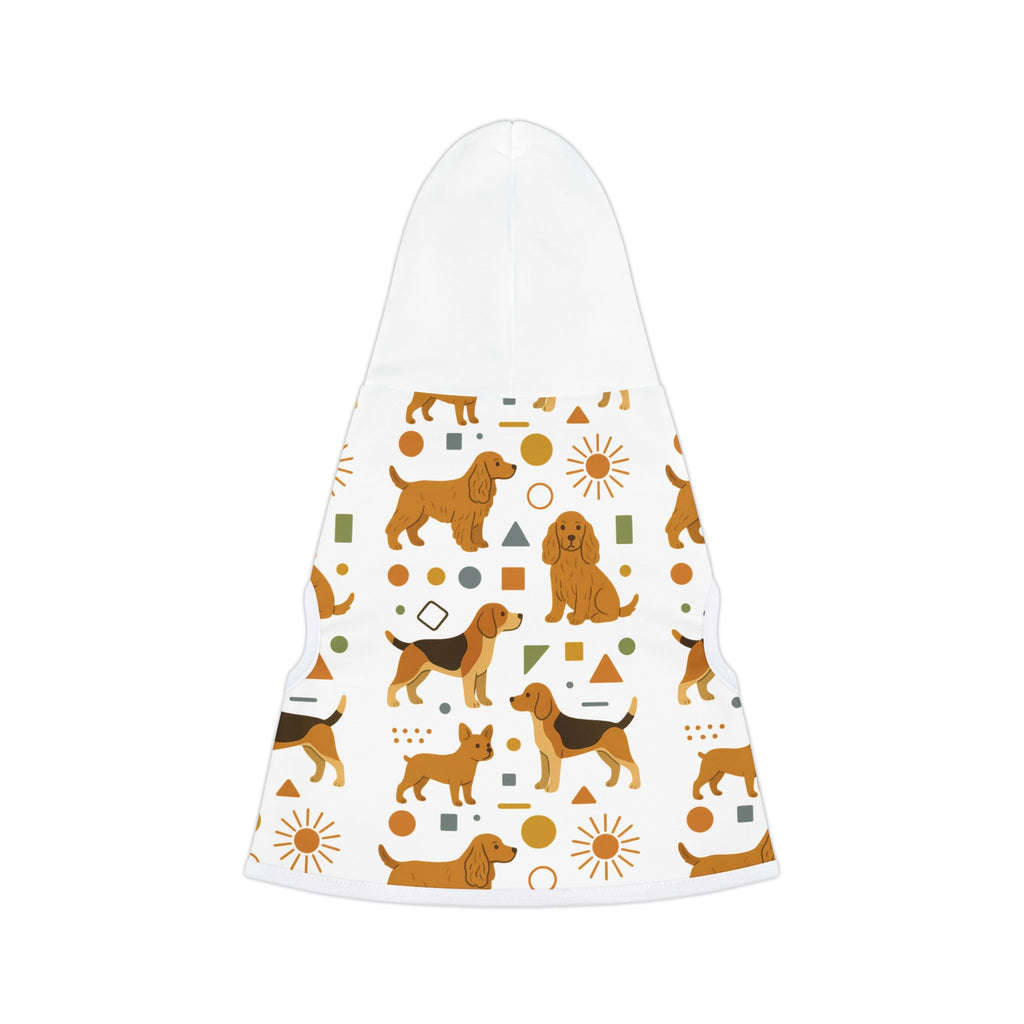 Dog Pattern Pet Hoodie —Print Hooded Dog Sweater