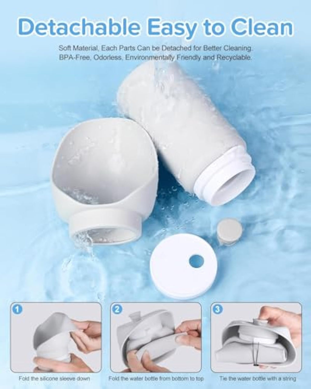 Portable Leak-Proof Dog Water Bottle – Foldable & Lightweight Travel Water Dispenser